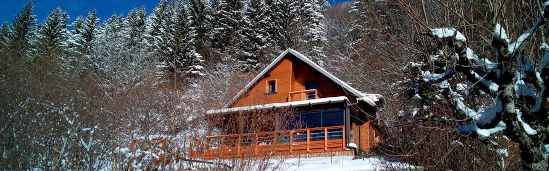 Le chalet en hiver